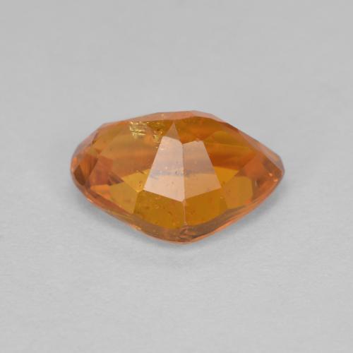 Clinohumite orange naturelle en forme de poire, 1,59 ct, VS-SI