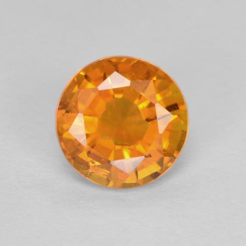 Clinohumite Orange moyen naturelle Coupe roude, 0.91 ct, SI