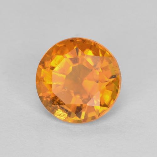 Clinohumite Orange moyen naturelle Coupe roude, 0.91 ct, SI
