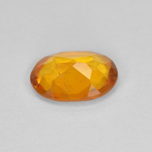 Clinohumite orange naturelle coupe ovale, 1,00 ct, SI