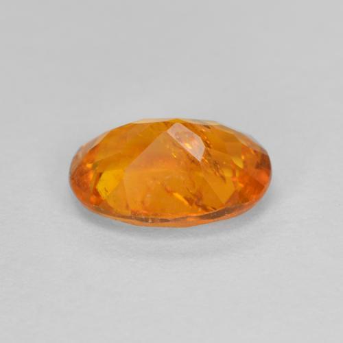 Clinohumite orange naturelle coupe ovale, 1,26 ct, SI-I1