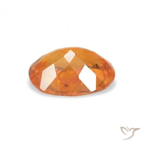 Clinohumite Orange rougeâtre naturelle ovale, 1.90 ct, SI-I1
