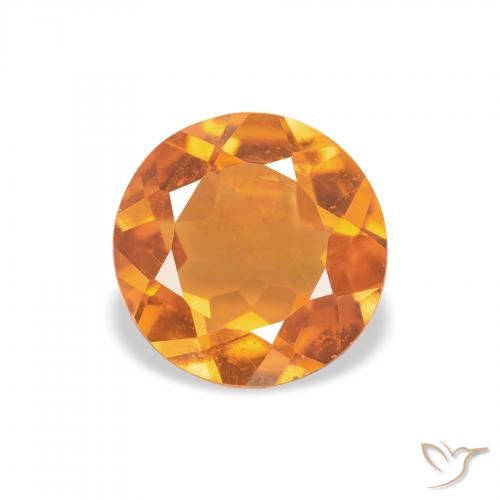 1.34ct Naturel Abricot orange Clinohumite, Tour, VS-SI
