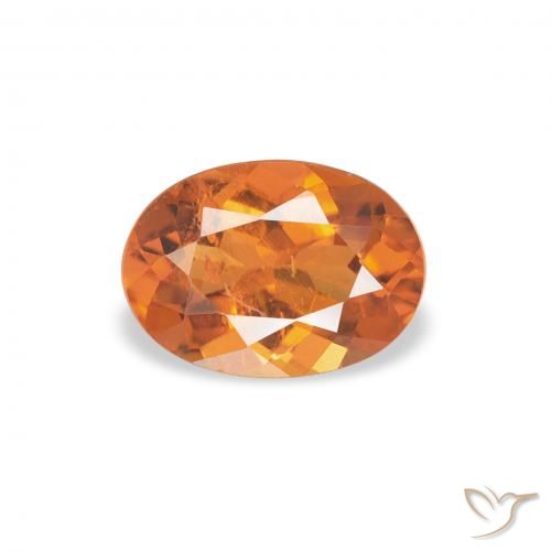 0.70ct Naturel Orange moyen Clinohumite, ovale, SI