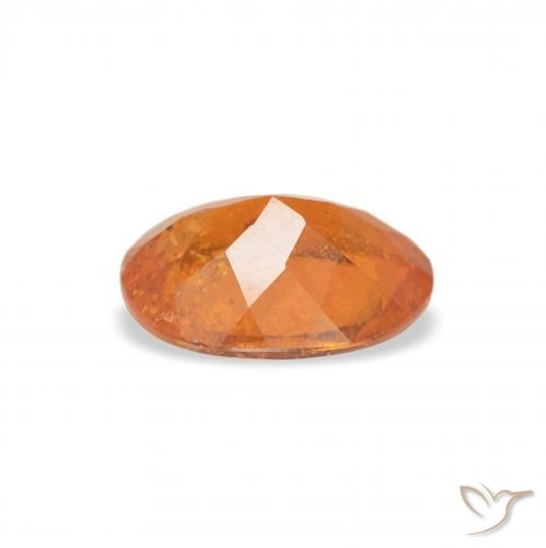 Clinohumite Orange moyen naturelle ovale, 1.17 ct, SI