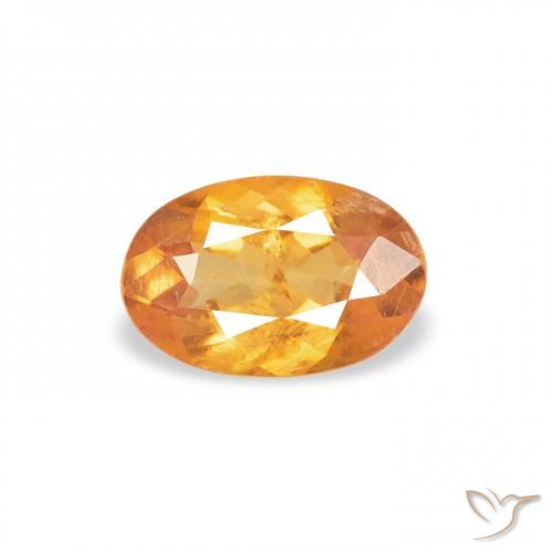 0.39ct Naturel Medium Light-Orange Clinohumite, ovale, SI