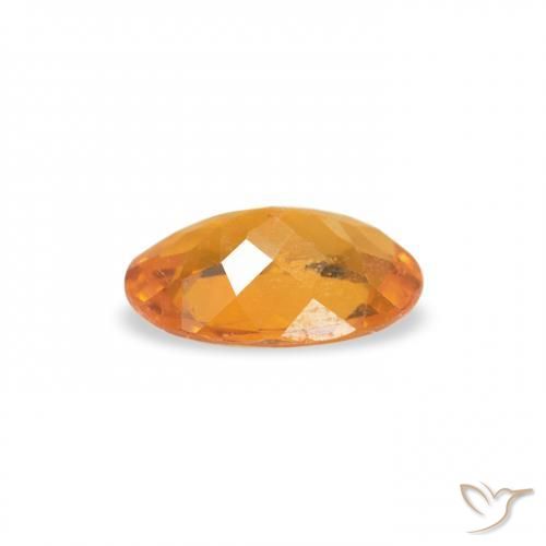 Clinohumite Medium Light-Orange naturelle ovale, 0.39 ct, SI
