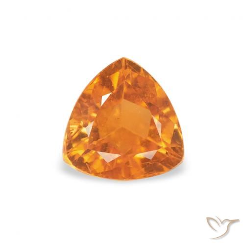 0.50ct Naturel Orange moyen Clinohumite, Trillion, SI