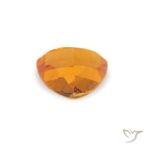 Clinohumite Orange moyen naturelle Trillion, 0.50 ct, SI