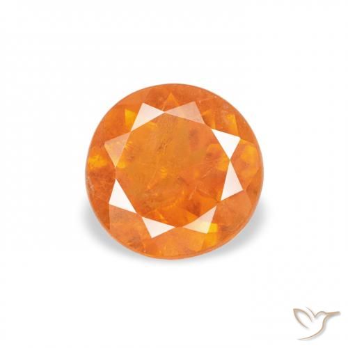 0.61ct Naturel Orange rougeâtre Clinohumite, Tour, SI