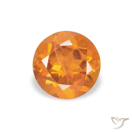 0.55ct Naturel Ambre orange Clinohumite, Tour, SI