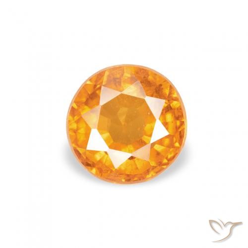 0.48ct Naturel Ambre orange Clinohumite, Tour, SI