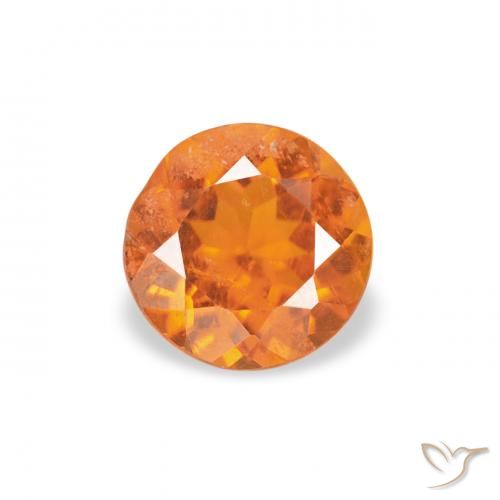 0.43ct Naturel Orange rougeâtre Clinohumite, Tour, SI