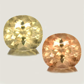 Diaspore à changement de couleur  naturelle coupe ovale, 4,74 ct, VS-SI