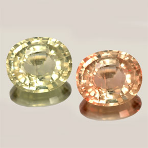 Diaspore à changement de couleur  naturelle coupe ovale, 3,14 ct, VS