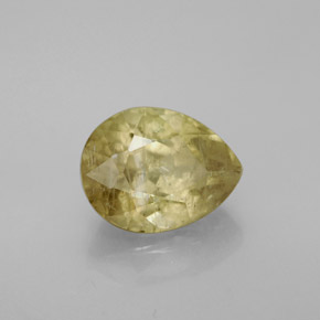 Diaspore à changement de couleur  naturelle en forme de poire, 3,69 ct, SI
