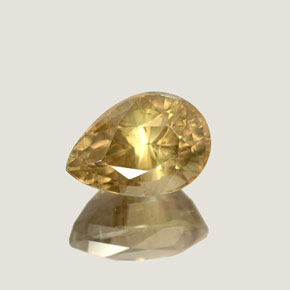Diaspore à changement de couleur  naturelle en forme de poire, 4,37 ct, SI