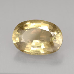 Diaspore à changement de couleur  naturelle coupe ovale, 6,44 ct, SI