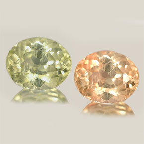 Diaspore à changement de couleur  naturelle coupe ovale, 0,99 ct, VS