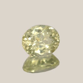 Diaspore à changement de couleur  naturelle coupe ovale, 0,99 ct, VS