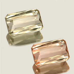 Diaspore à changement de couleur  naturelle taille émeraude, 0,95 ct, VVS-VS