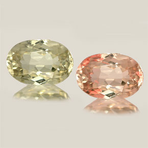 Diaspore à changement de couleur  naturelle coupe ovale, 0,82 ct, VVS-VS