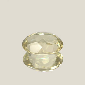 Diaspore à changement de couleur  naturelle coupe ovale, 0,82 ct, VVS-VS