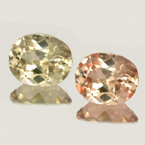 Diaspore à changement de couleur  naturelle coupe ovale, 0,83 ct, VVS-VS