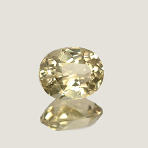 Diaspore à changement de couleur  naturelle coupe ovale, 0,83 ct, VVS-VS