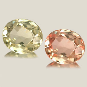 Diaspore Couleur Changeant Vert / rose naturelle Coupe ovale, 0.85 ct, VVS