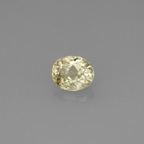 Diaspore à changement de couleur  naturelle coupe ovale, 0,59 ct, VS