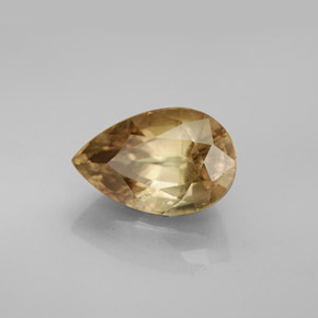 Diaspore à changement de couleur  naturelle en forme de poire, 3,78 ct, SI