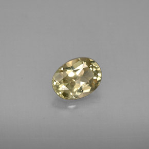 Diaspore à changement de couleur  naturelle coupe ovale, 0,84 ct, VVS-VS