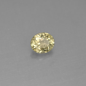 Diaspore à changement de couleur  naturelle coupe ovale, 0,69 ct, VS