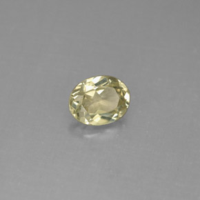 Diaspore à changement de couleur  naturelle coupe ovale, 0,71 ct, VS