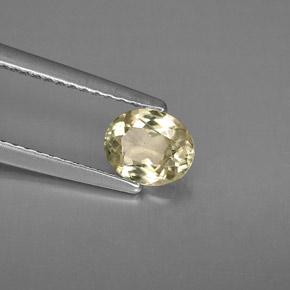 Diaspore à changement de couleur  naturelle coupe ovale, 0,67 ct, VS