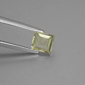 Diaspore à changement de couleur  naturelle carré, 0,71 ct, VS