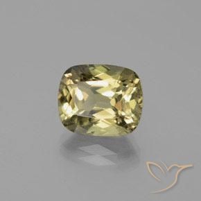 Diaspore Couleur Changeant Jaune brunâtre naturelle Coussin, 6.65 ct, VS-SI