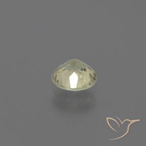 Diaspore Couleur Changeant Jaune très pâle naturelle Coupe roude, 0.73 ct, VS