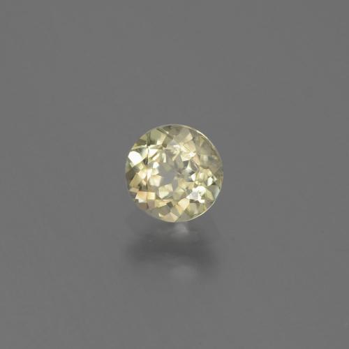 Diaspore Couleur Changeant Jaune très clair naturelle Coupe roude, 0.63 ct, VS-SI