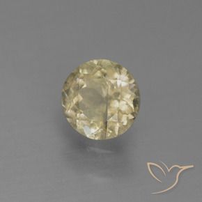 Diaspore Couleur Changeant Jaune chaud naturelle Tour, 0.63 ct, VS-SI