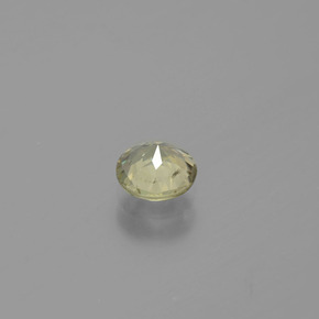 Diaspore Couleur Changeant Jaune pâle naturelle Coupe roude, 0.65 ct, VS