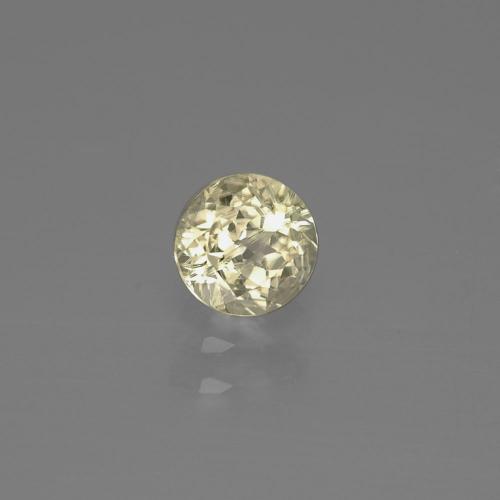 Diaspore à changement de couleur jaune naturelle coupe roude, 0,58 ct, VS-SI