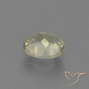 Diaspore Couleur Changeant Beige jaune naturelle ovale, 0.85 ct, VS