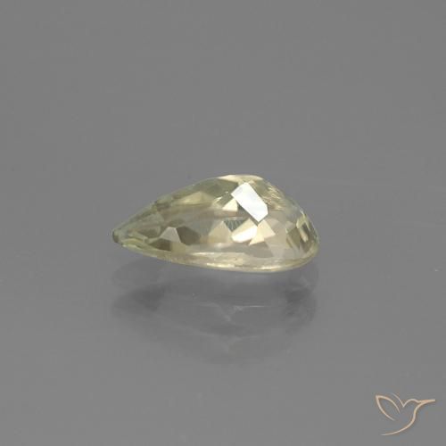 Diaspore Couleur Changeant Beige jaune naturelle En forme de poire, 1.06 ct, VS