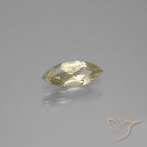 Diaspore Couleur Changeant Jaune pâle naturelle Marquise, 1.02 ct, VS-SI