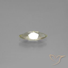 Diaspore Couleur Changeant Jaune pâle naturelle Marquise, 1.02 ct, VS-SI