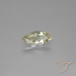 Diaspore Couleur Changeant Jaune clair naturelle Marquise, 1.09 ct, VS-SI