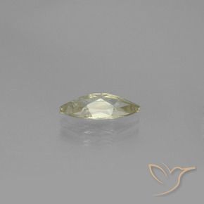 Diaspore Couleur Changeant Jaune clair naturelle Marquise, 1.09 ct, VS-SI