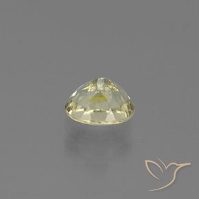 Diaspore Couleur Changeant Jaune pâle naturelle ovale, 1.07 ct, VS-SI